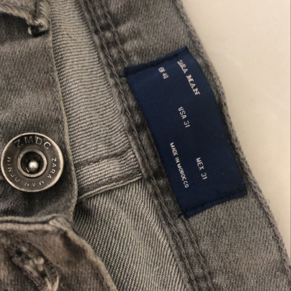 GREY ZARA 31 JEANS